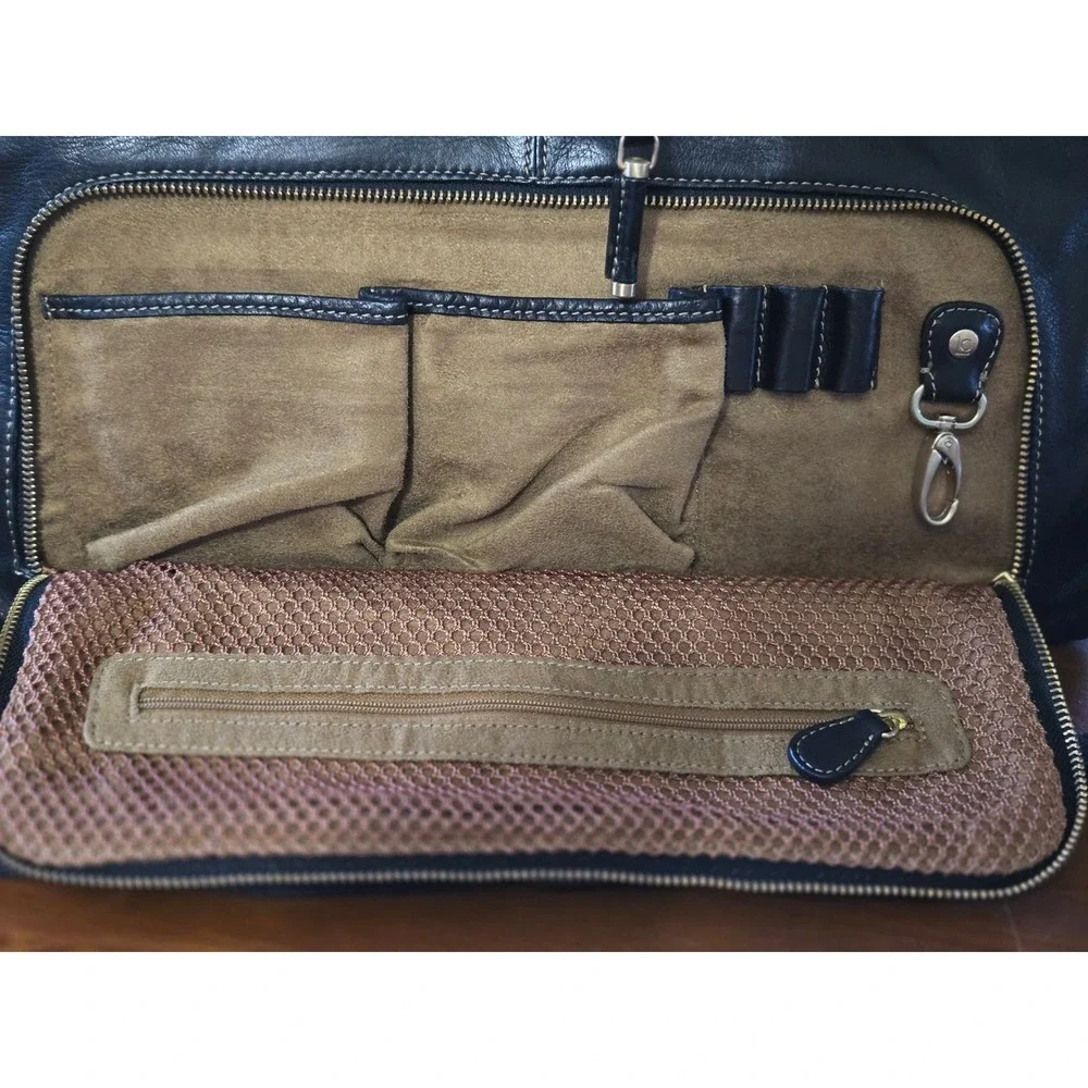 Liz Claiborne NYC Classic Chic NWOT BROWN Leather Crossbody Luxury Work Tote
